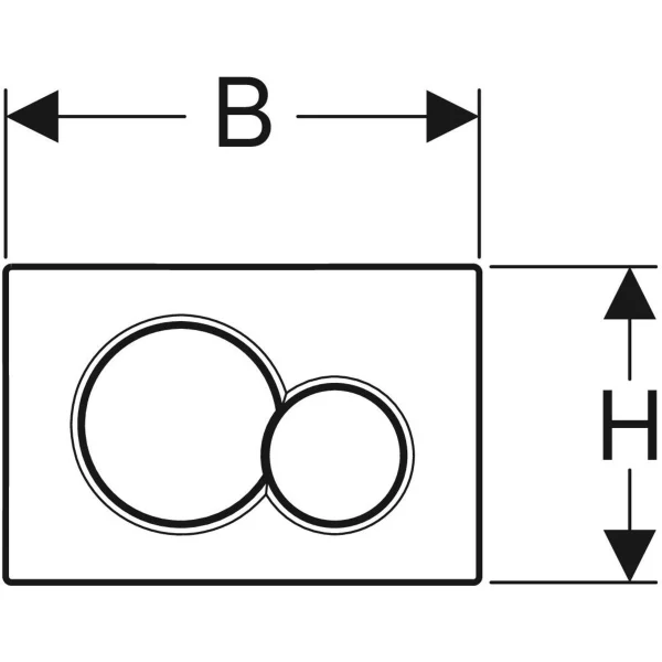 Fiche technique pPlaque de déclenchement GEBERIT SIGMA01